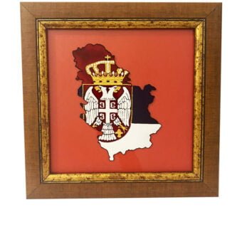 Slika na staklu Mapa Srbije