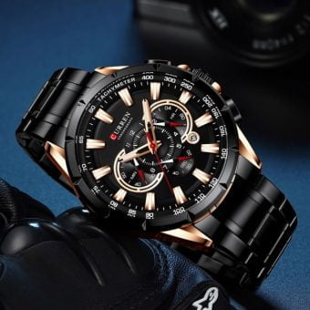 Elegantni Muški Sat - Curren 8363 Black