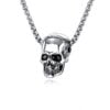 Elegantna Muška Ogrlica GX1513B Silver Skeleton