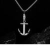 Elegantna Muška Ogrlica GX1823 Silver Anchor