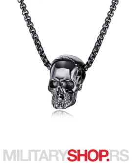 Elegantna Muška Ogrlica GX1513H Black Skeleton