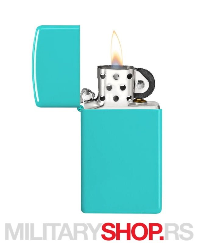 Zippo Upaljač Slim Design Flat Turquoise - Slika 2