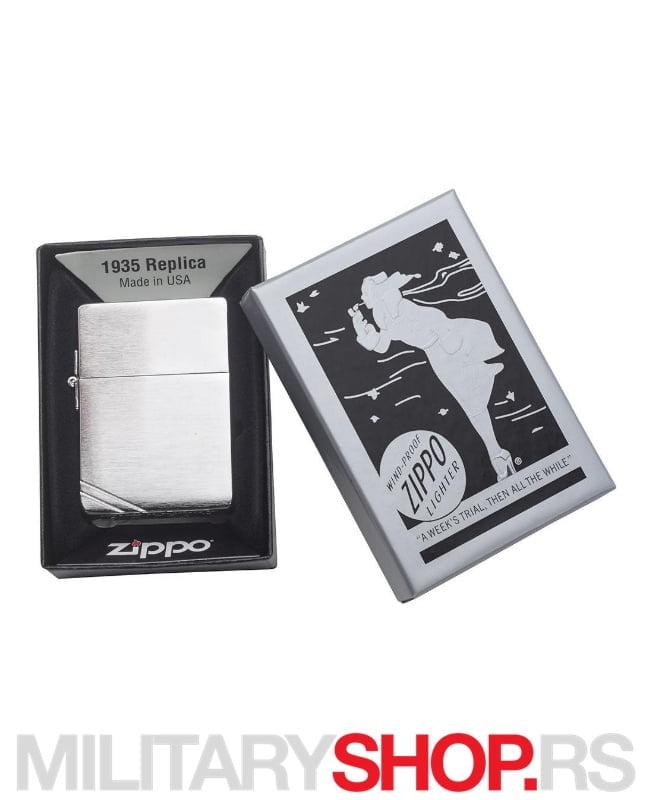 Zippo Upaljač Replika 1935 Original Brushed - Slika 4