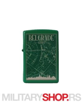 Alternative view of Zippo Upaljač Belgrade Map Serbia Edition