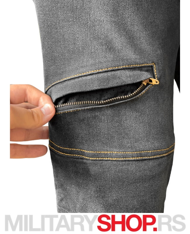 Black Moto Jeans - Pontis Motorističke Farmerke - Slika 10