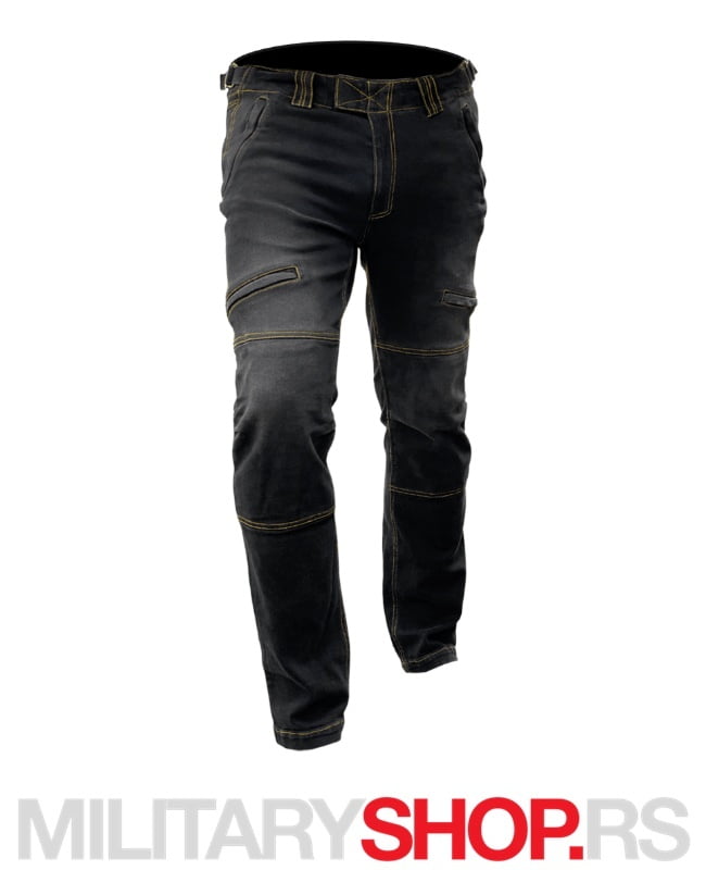 Black Moto Jeans - Pontis Motorističke Farmerke - Slika 4