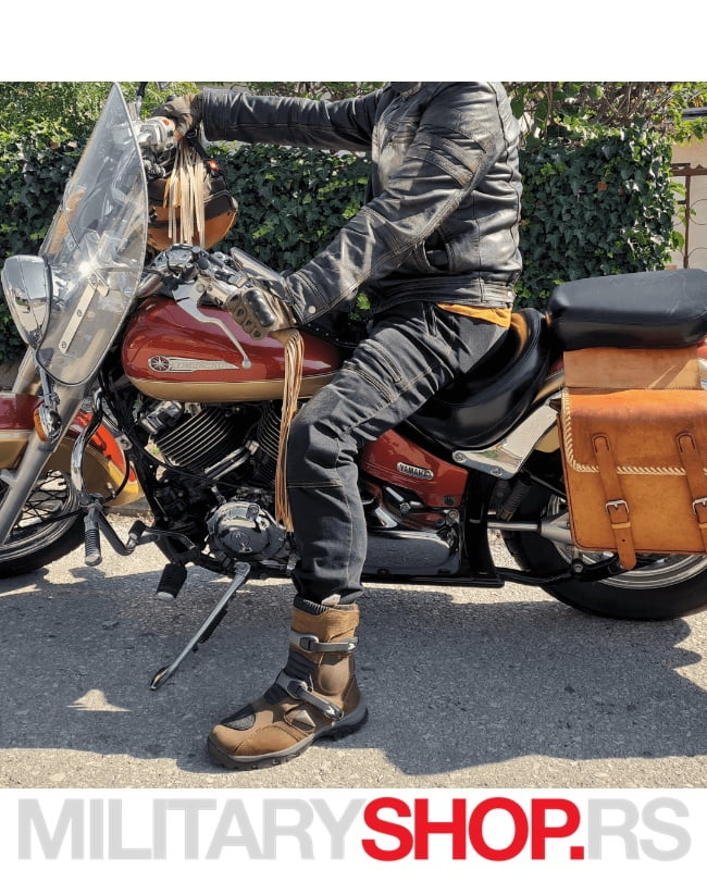 Black Moto Jeans - Pontis Motorističke Farmerke - Slika 6
