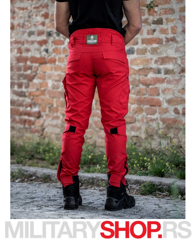Taktičke Pantalone Predator 3.0 RipStop Crvene - Slika 5
