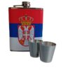 Pljoska Za Alkohol - Zastava Srbije Set