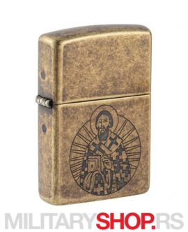 Zippo Upaljač Antique Brass Sveti Sava