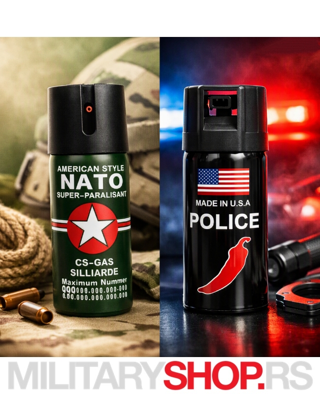 Set Od 2 Biber Spreja NATO&POLICE