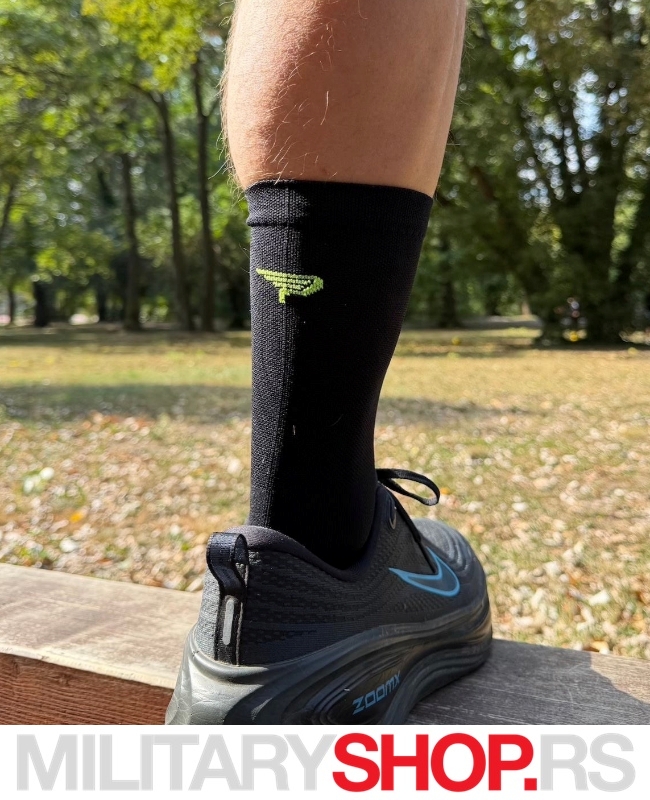Sportske Čarape Za Trčanje Pure Black