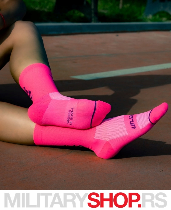 Sportske Čarape Za Trčanje Grmi Jako Pink