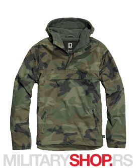 Brandit Windstoper Windbreaker Jakna Camo Woodland