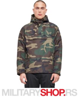 Brandit Windstoper Windbreaker Jakna Camo Woodland